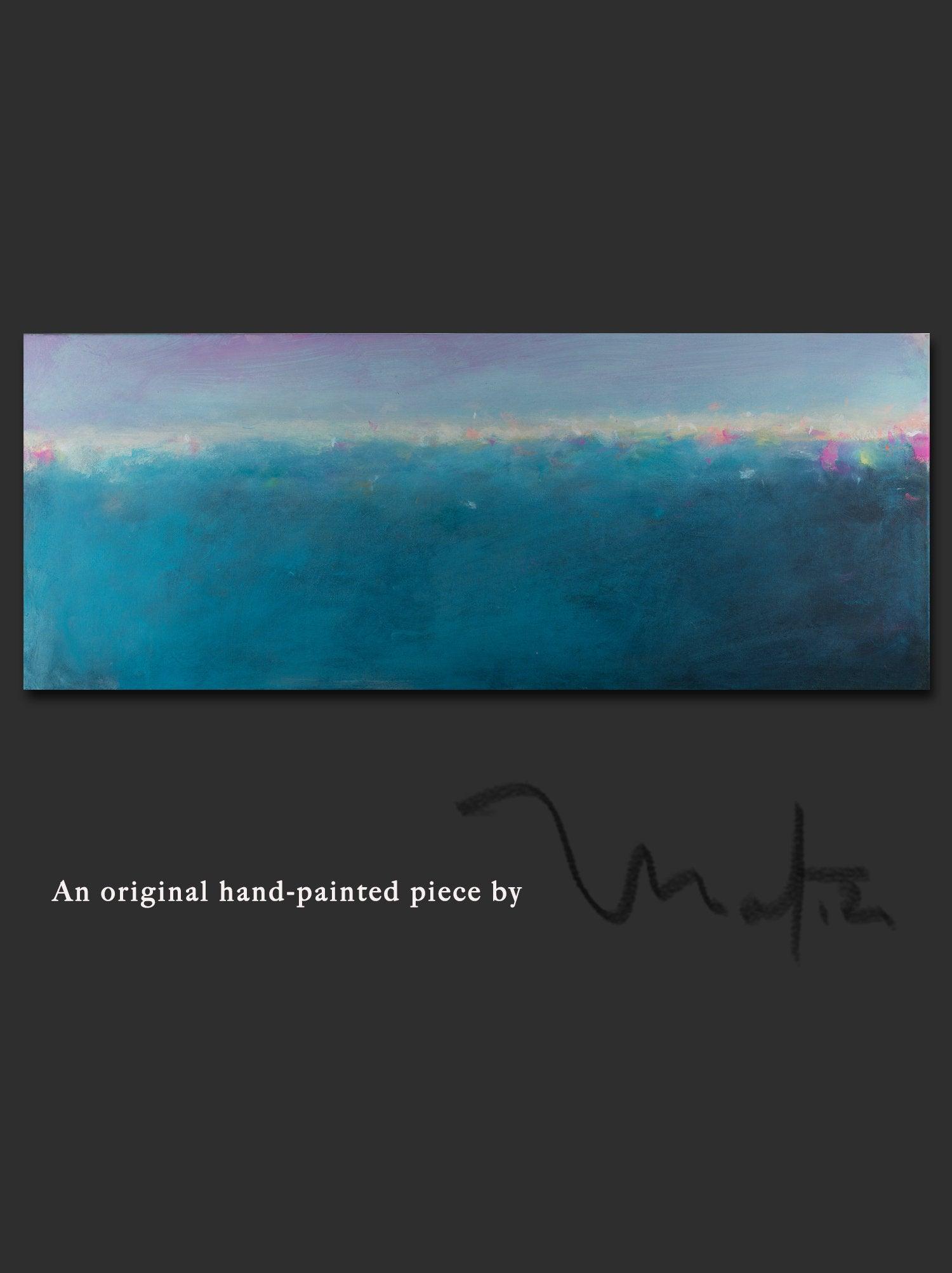 Coastal wall decor beach wall art blue abstract art nautical decor beach house decor teal blue abstract by Camilo Mattis - camilomattis.com