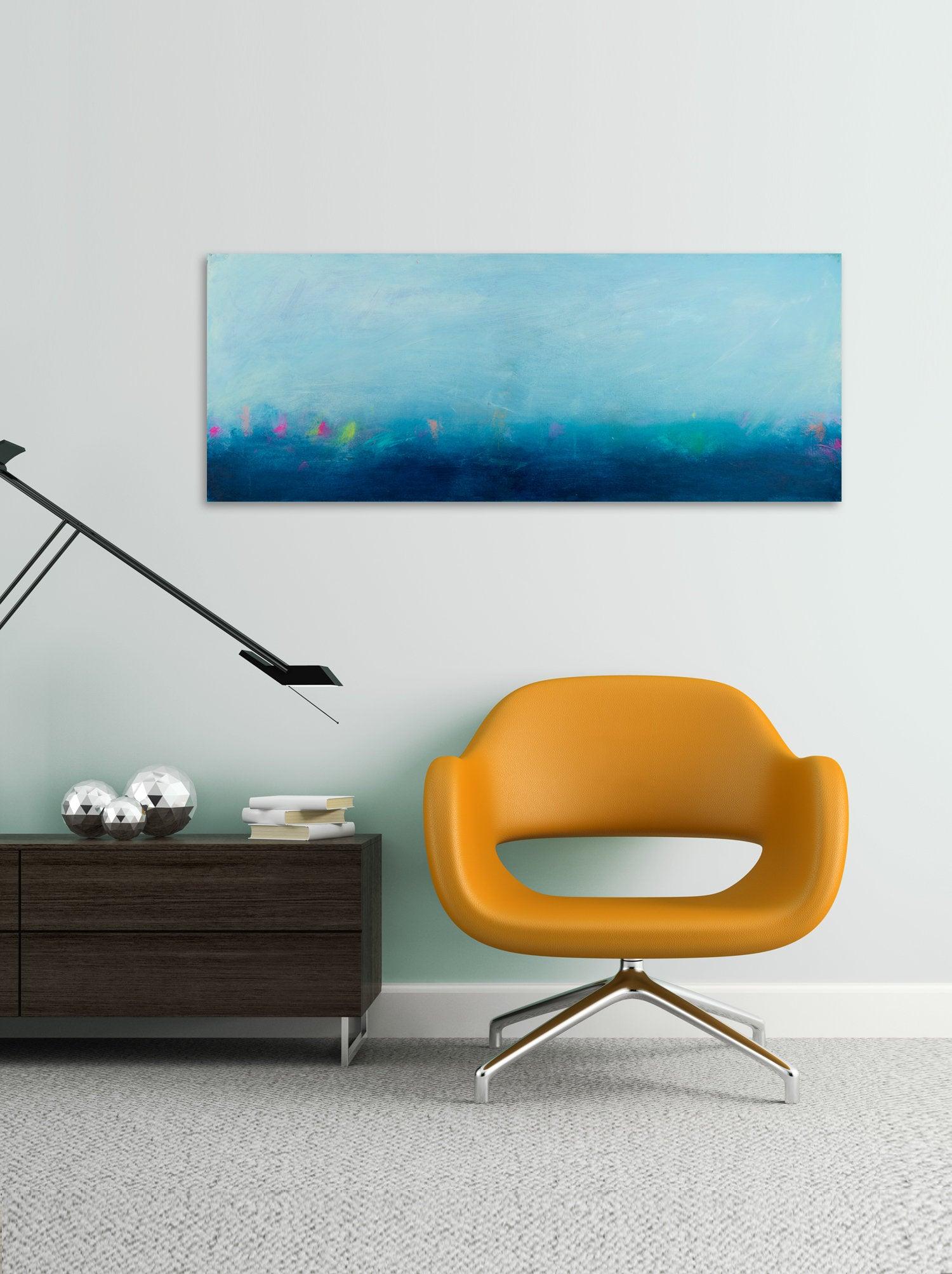 Coastal wall art wave painting ocean painting original seascape painting Camilo Mattis - camilomattis.com