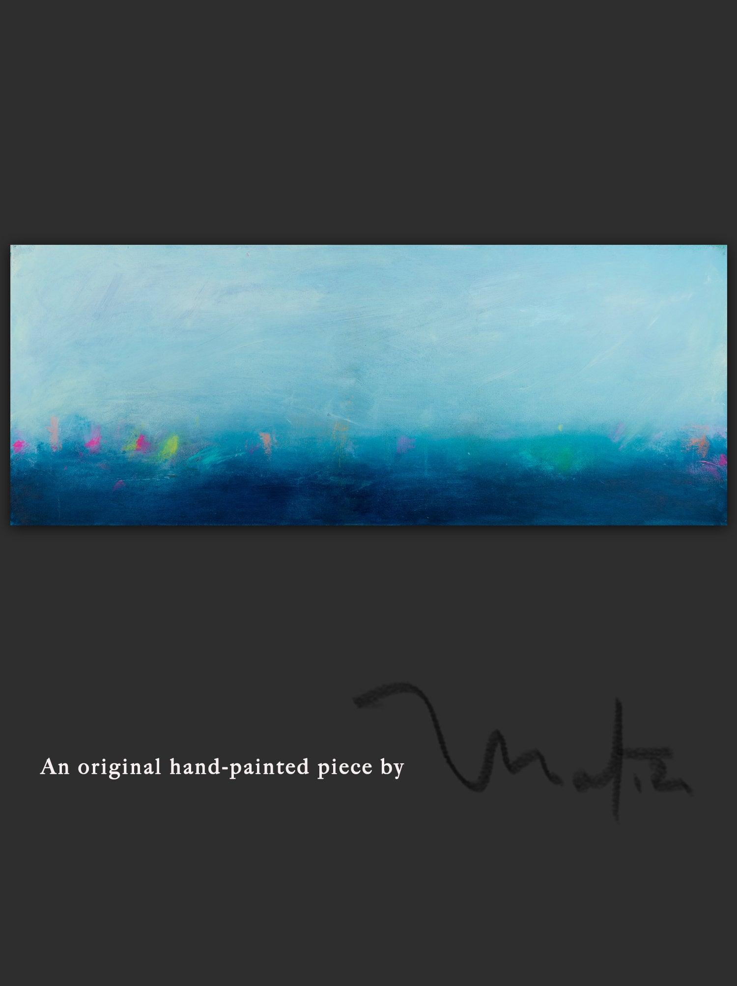 Coastal wall art wave painting ocean painting original seascape painting Camilo Mattis - camilomattis.com
