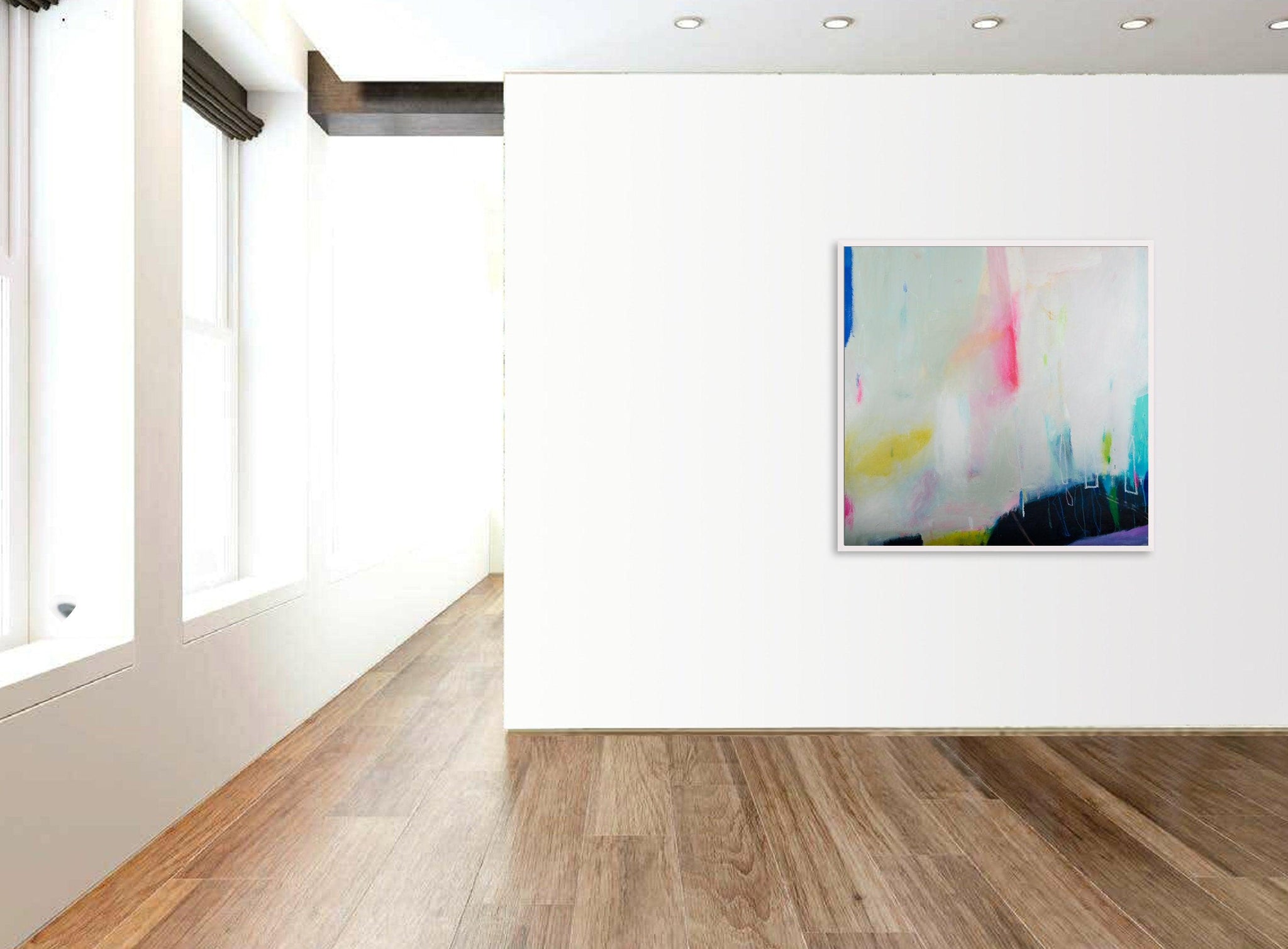 Extra large wall art modern wall art, pink abstract art extra large wall art apartment decor by Camilo Matti - camilomattis.com