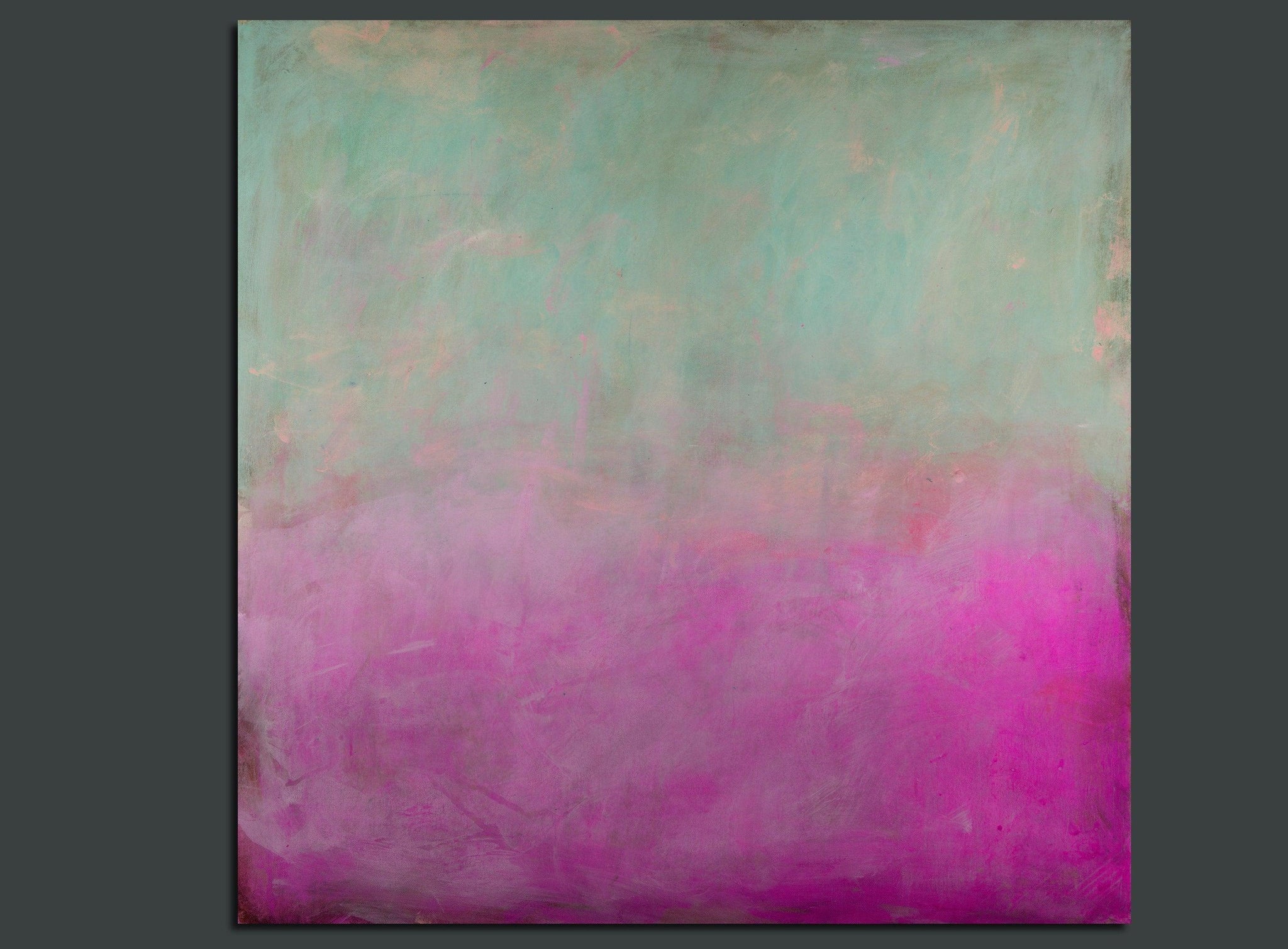 Extra large print teal wall art teal decor pink and teal art pink wall art print minimalist art by Camilo Mattis - camilomattis.com