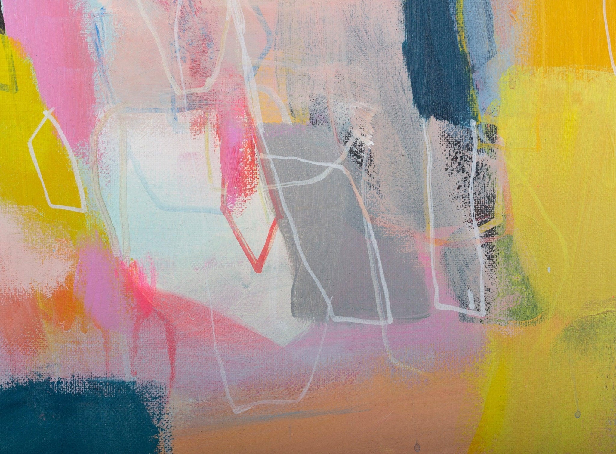 extra large colorful abstract modern wall art pop art abstract original painting by Camilo Mattis - camilomattis.com