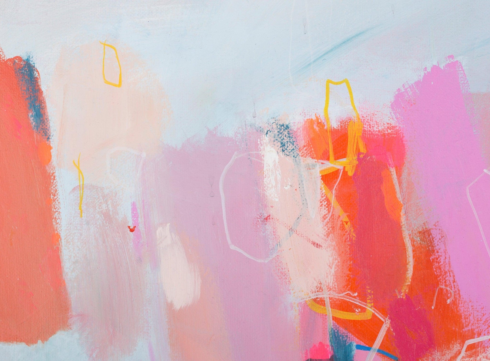 extra large colorful abstract modern wall art pop art abstract original painting by Camilo Mattis - camilomattis.com