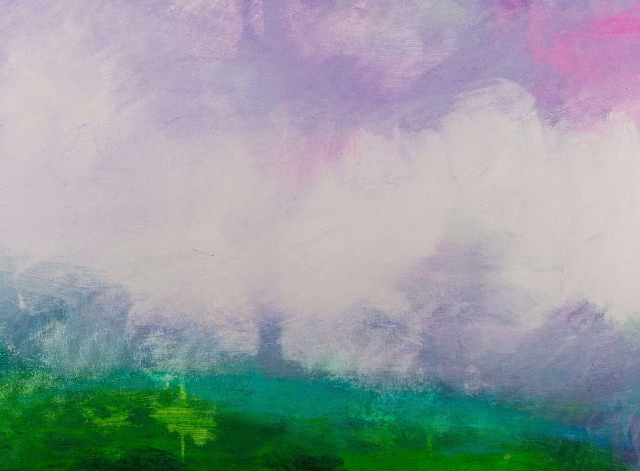 Landscape painting cloud painting wall art abstract painting, gallery wall, wall art canvas, green abstract - camilomattis.com