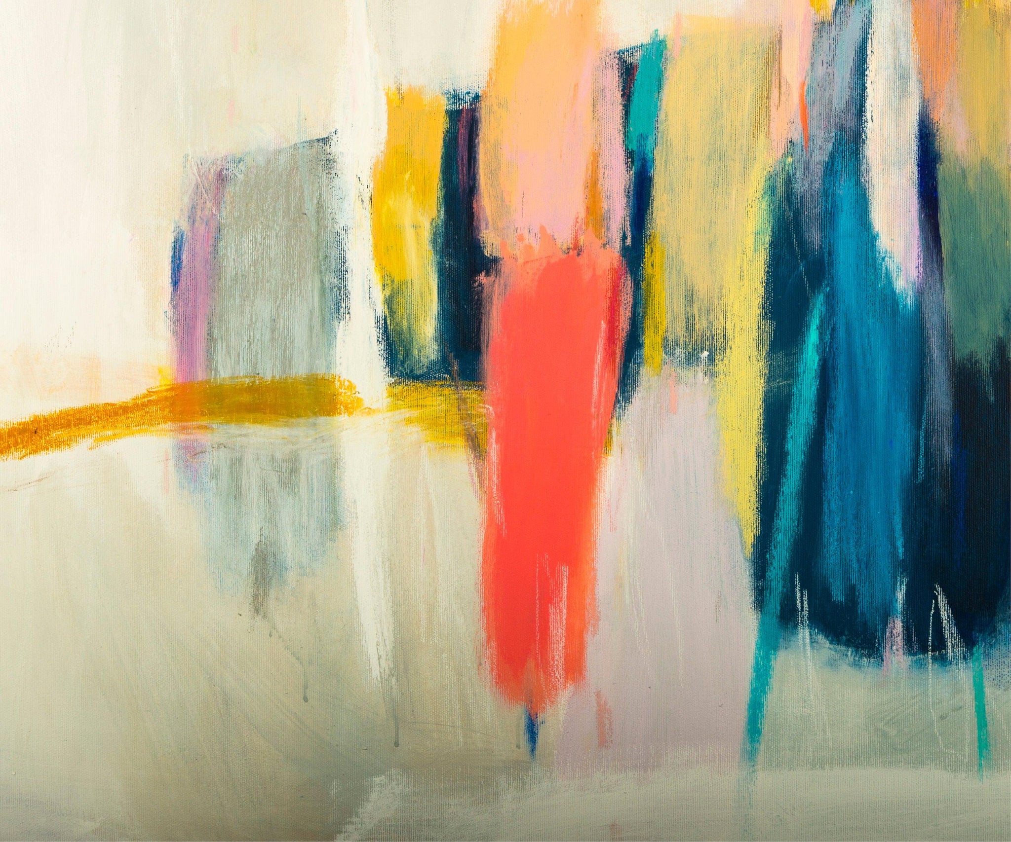 Colorful abstract painting, canvas painting, large wall art, abstract canvas art by Camilo Mattis - camilomattis.com