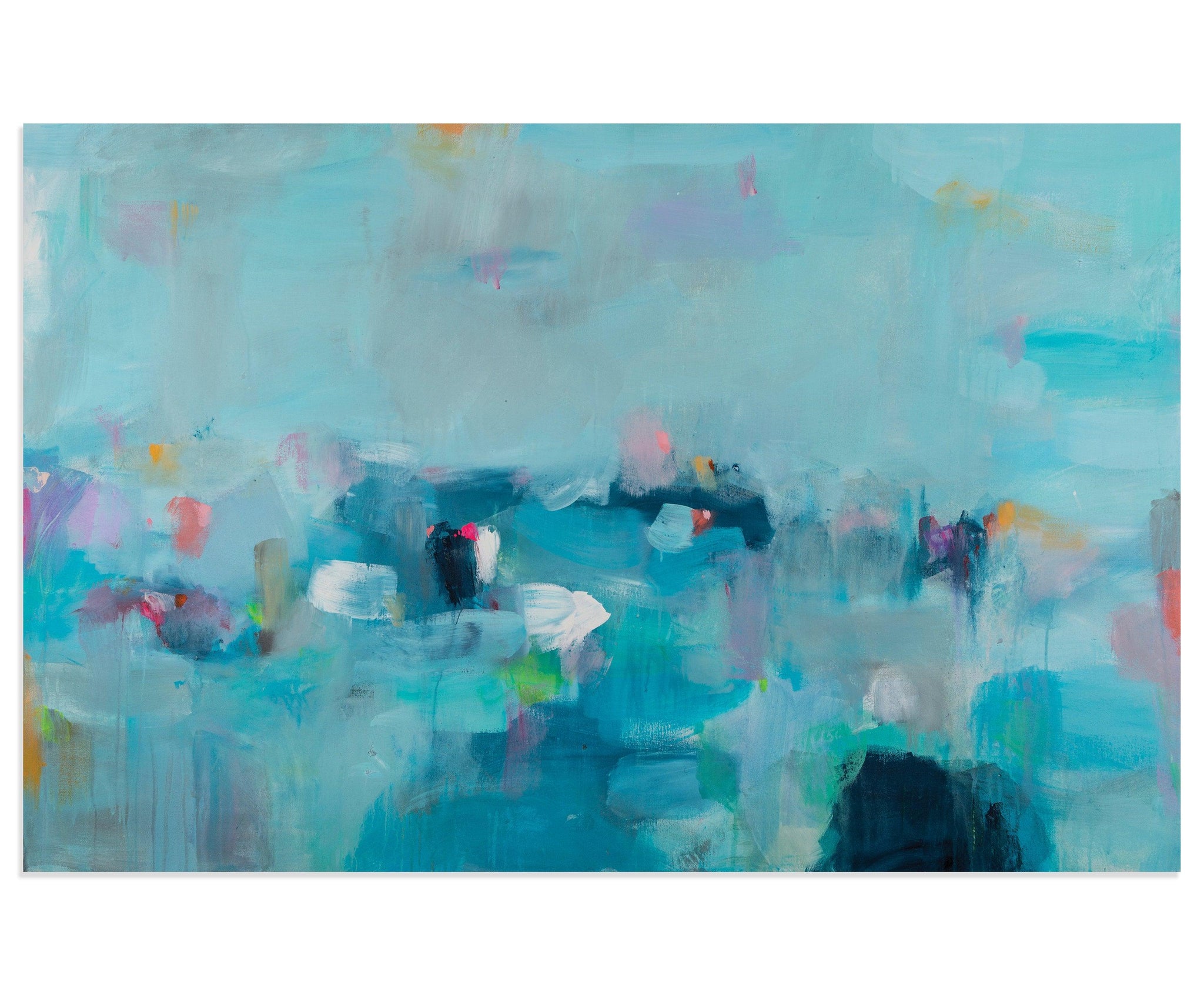 Extra large blue abstract art, wall art print, ocean print, art print, large print, seascape print abstract by Camilo Mattis - camilomattis.com