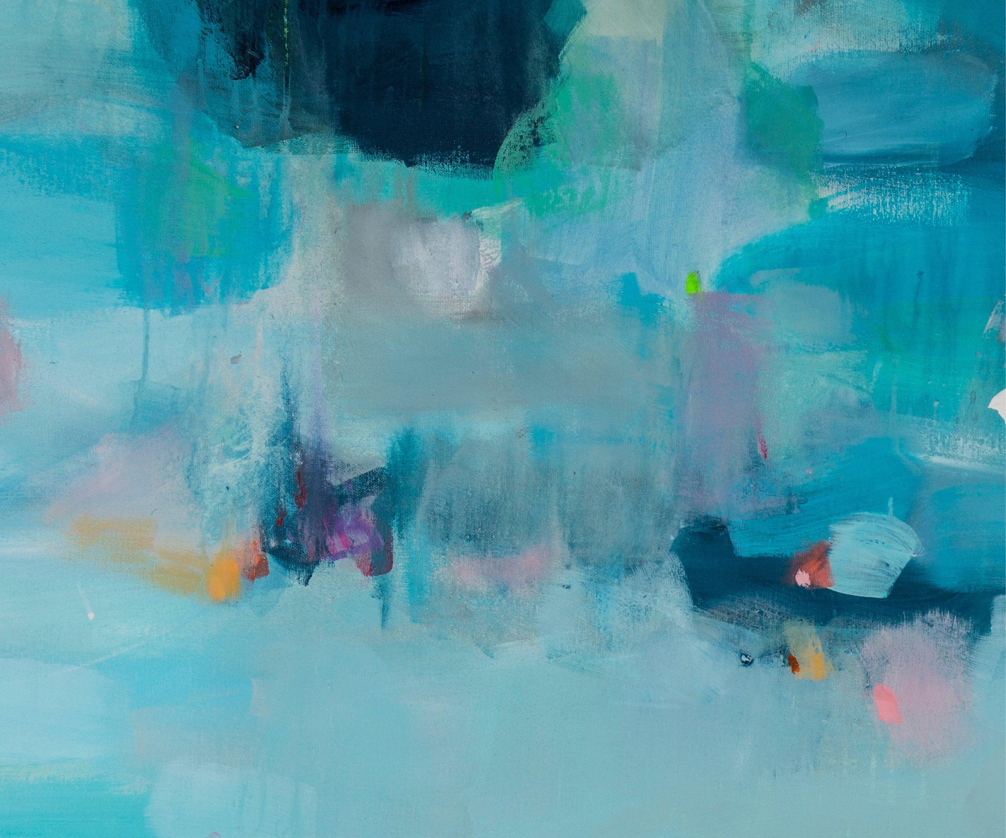 Extra large blue abstract art, wall art print, ocean print, art print, large print, seascape print abstract by Camilo Mattis - camilomattis.com