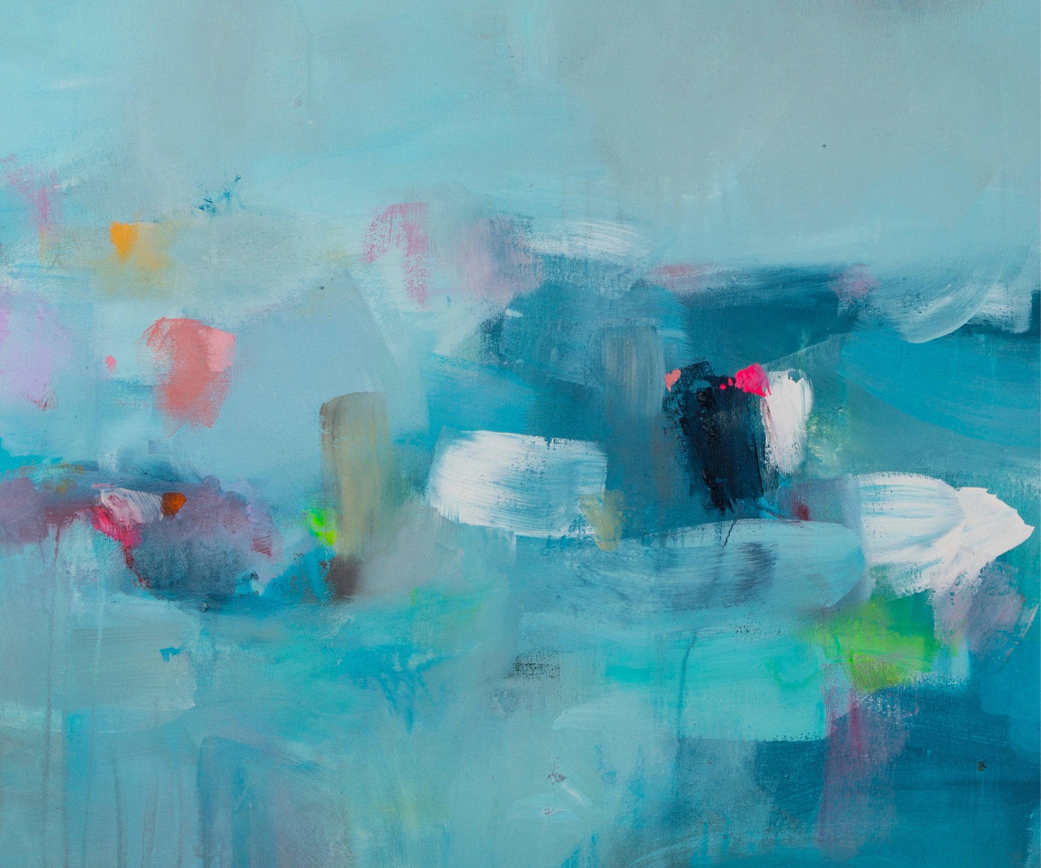 Extra large blue abstract art, wall art print, ocean print, art print, large print, seascape print abstract by Camilo Mattis - camilomattis.com