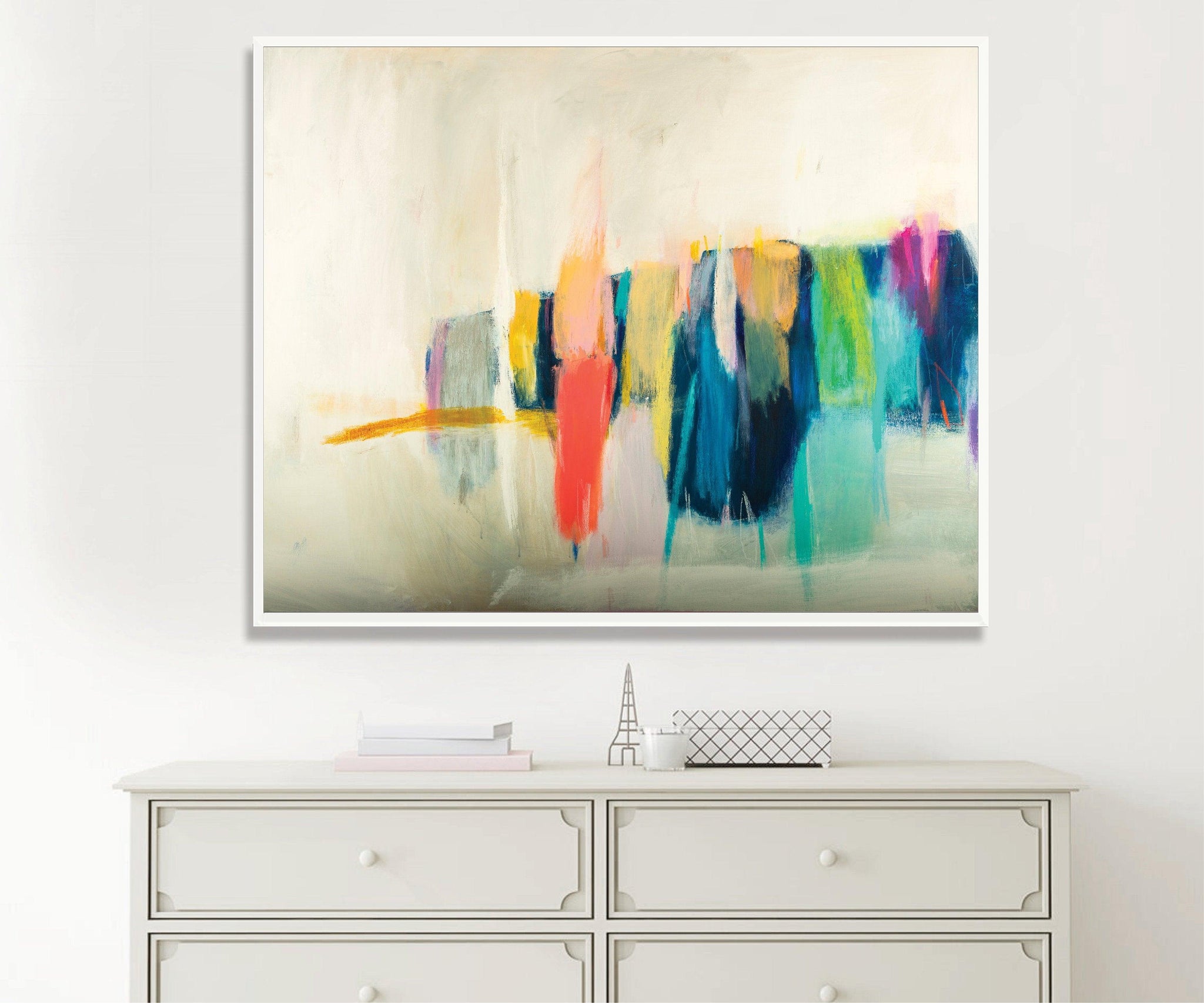 Colorful abstract painting, canvas painting, large wall art, abstract canvas art by Camilo Mattis - camilomattis.com