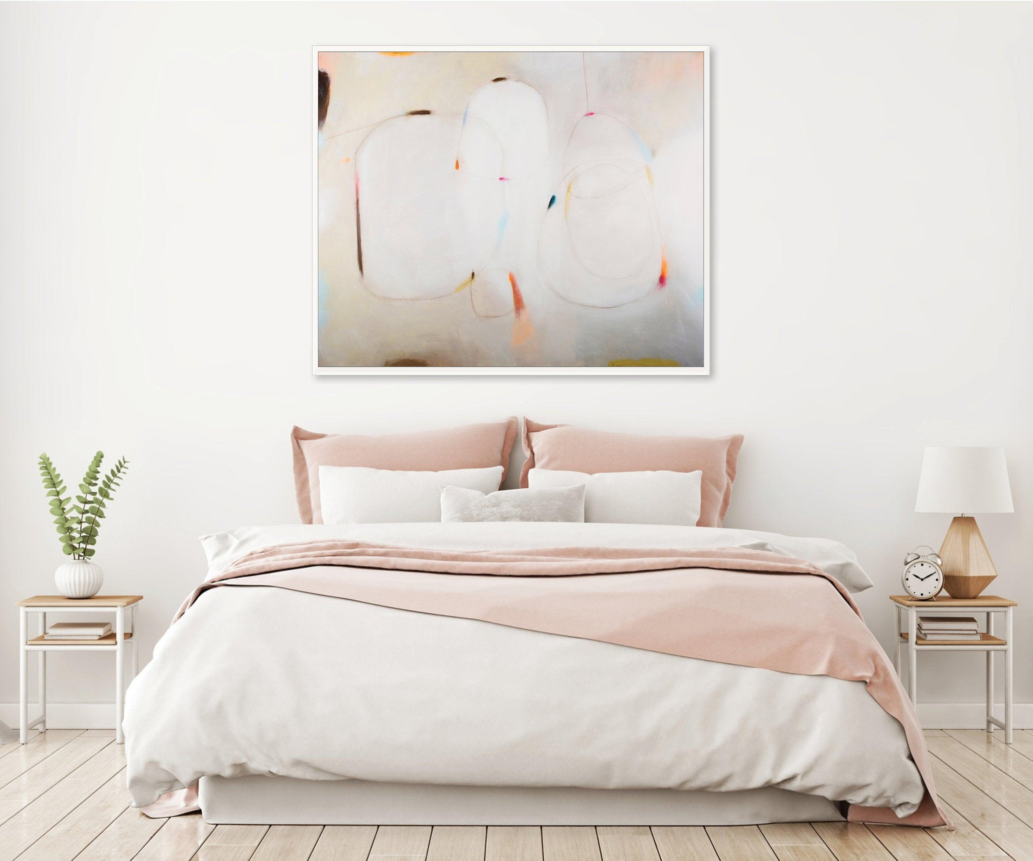 Extra large modern wall art abstract print, Beige minimalist painting print, contemporary print, acrylic abstract painting by Camilo Mattis - camilomattis.com