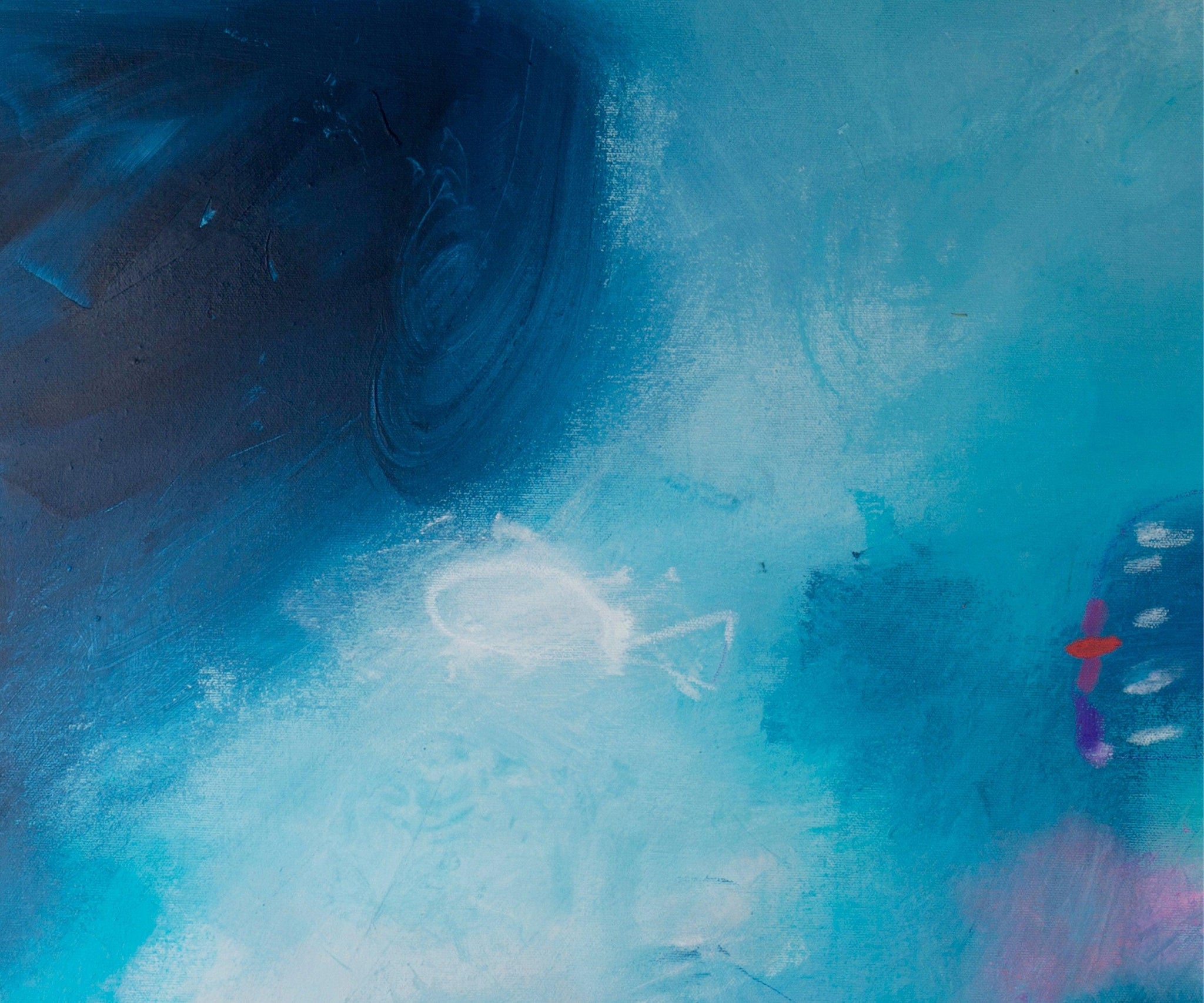 Extra large abstract print modern blue wall art, contemporary print blue minimalist painting print, acrylic abstract painting - camilomattis.com