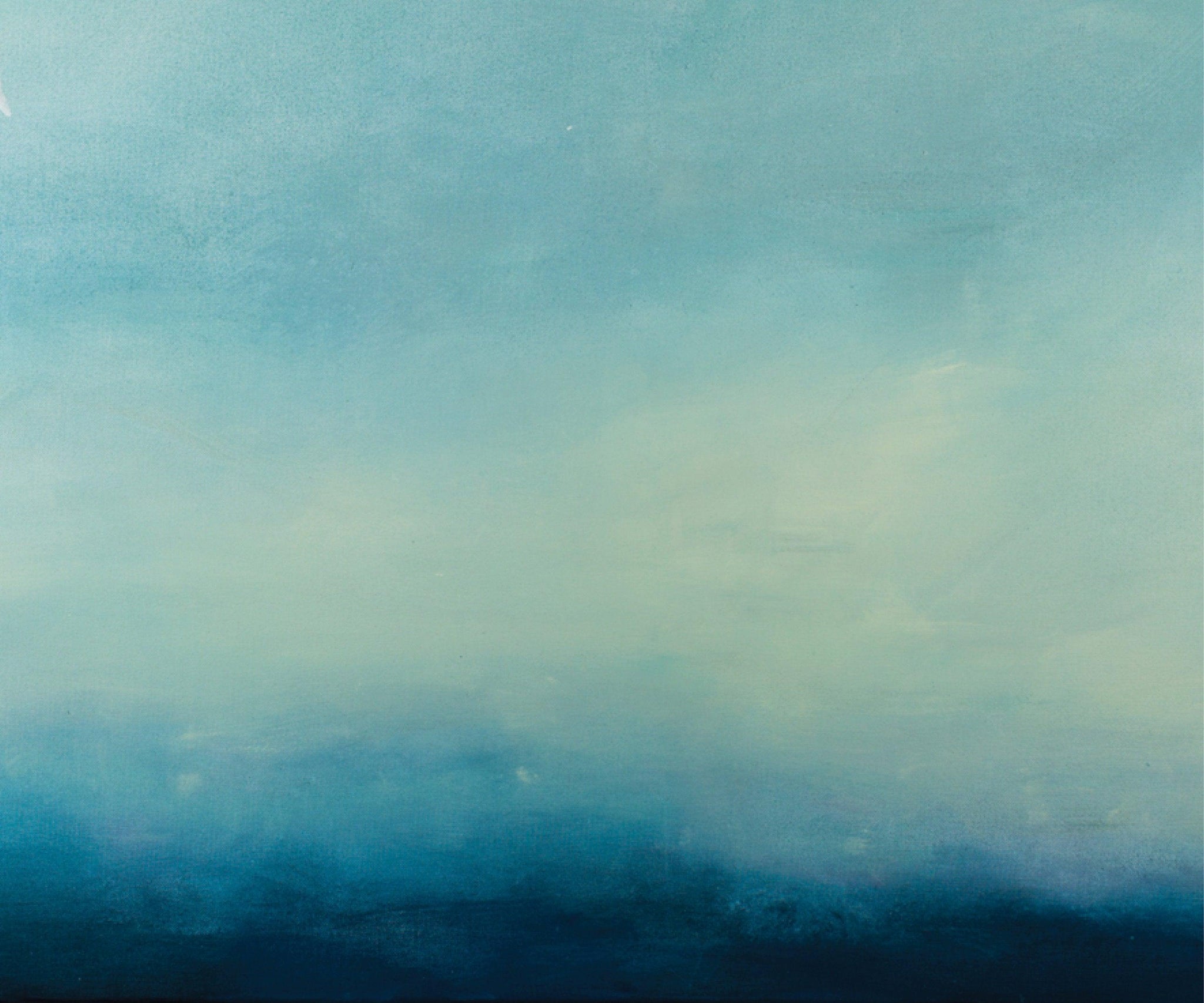 Landscape original painting Light blue ocean cloud painting tale seascape painting on canvas by Camilo Mattis - camilomattis.com
