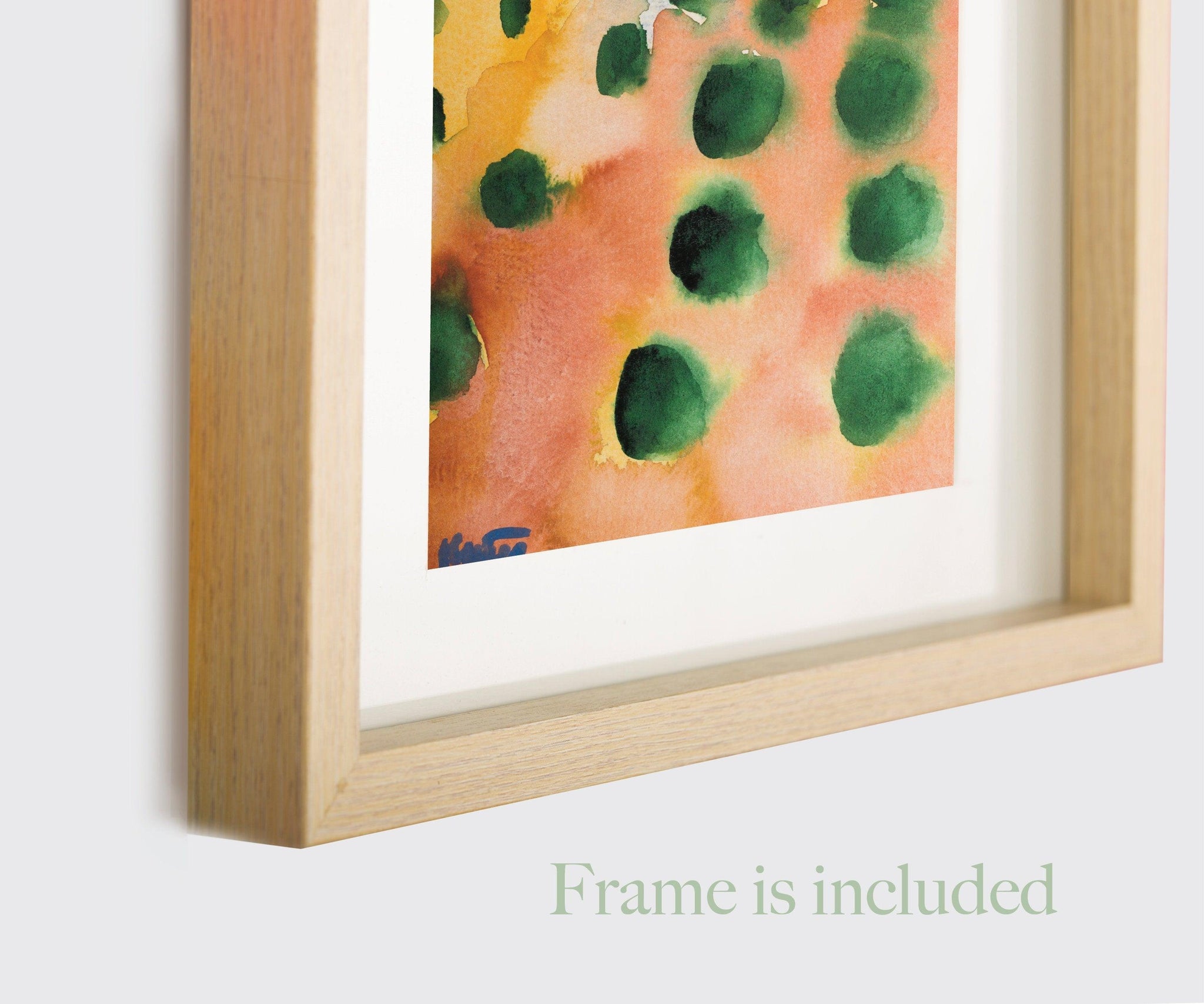 Olive trees landscape watercolor painting miniature painting plein air painting - camilomattis.com