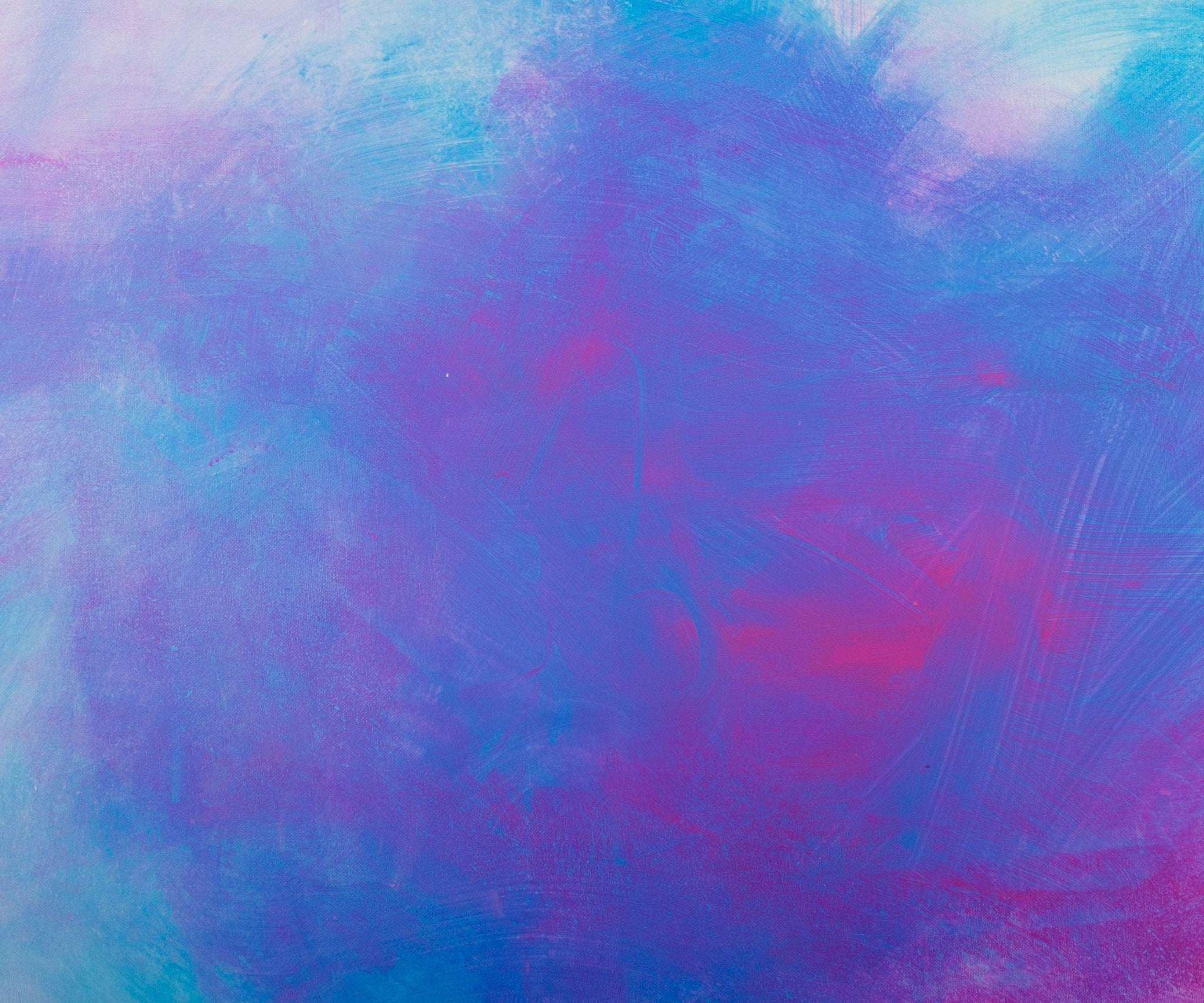 Blue extra large wall art, oversized wall art cloud painting original wave painting - camilomattis.com