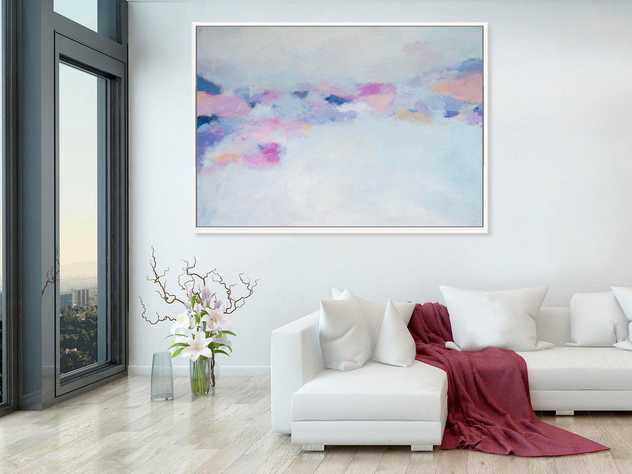 Oversized wall art, extra large abstract painting, modern abstract wall art, original abstract art by Camilo Mattis - camilomattis.com
