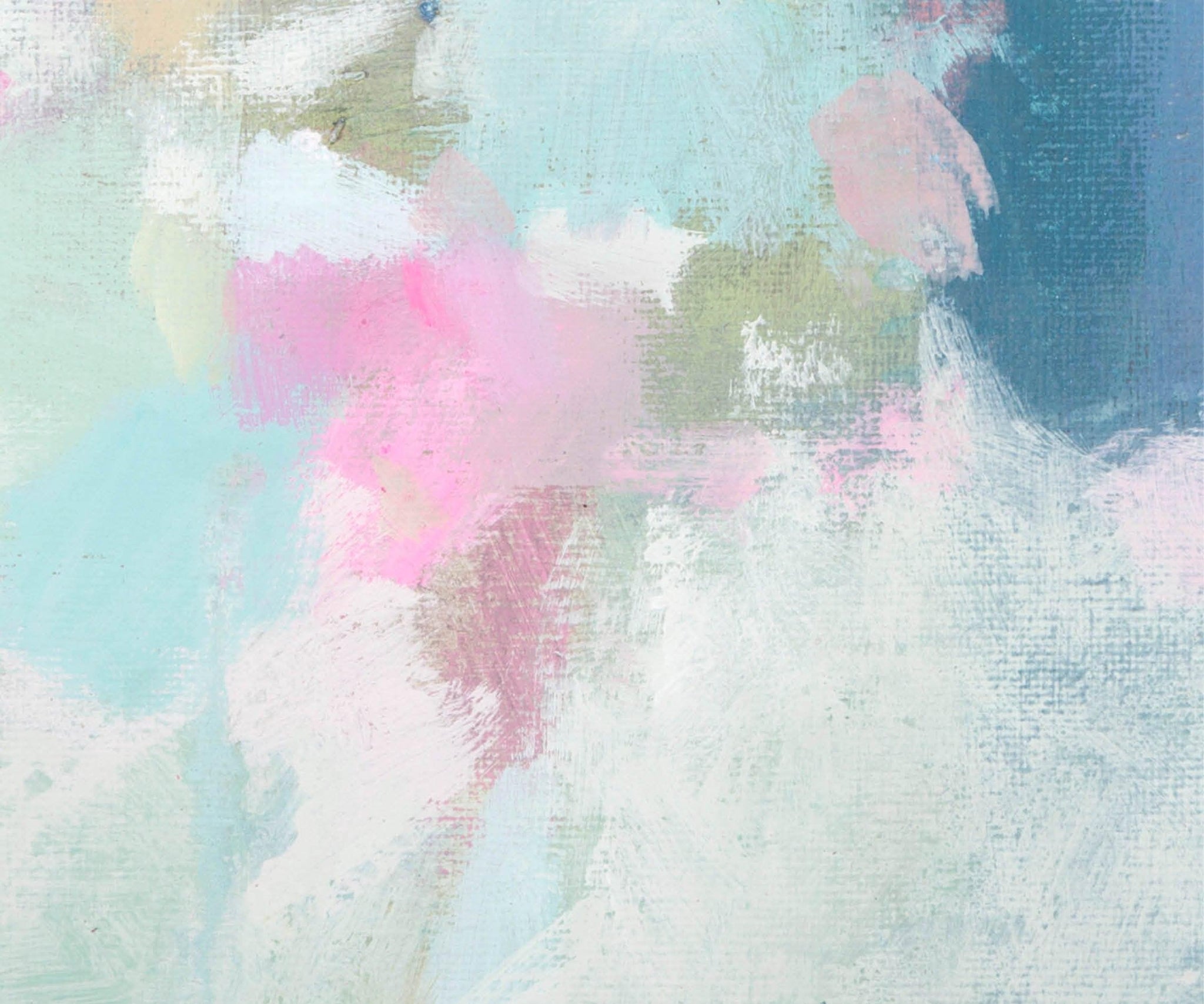 Blush pink wall art, Green tiny original painting, Abstract wall art, small wall art, Pink wall art - camilomattis.com