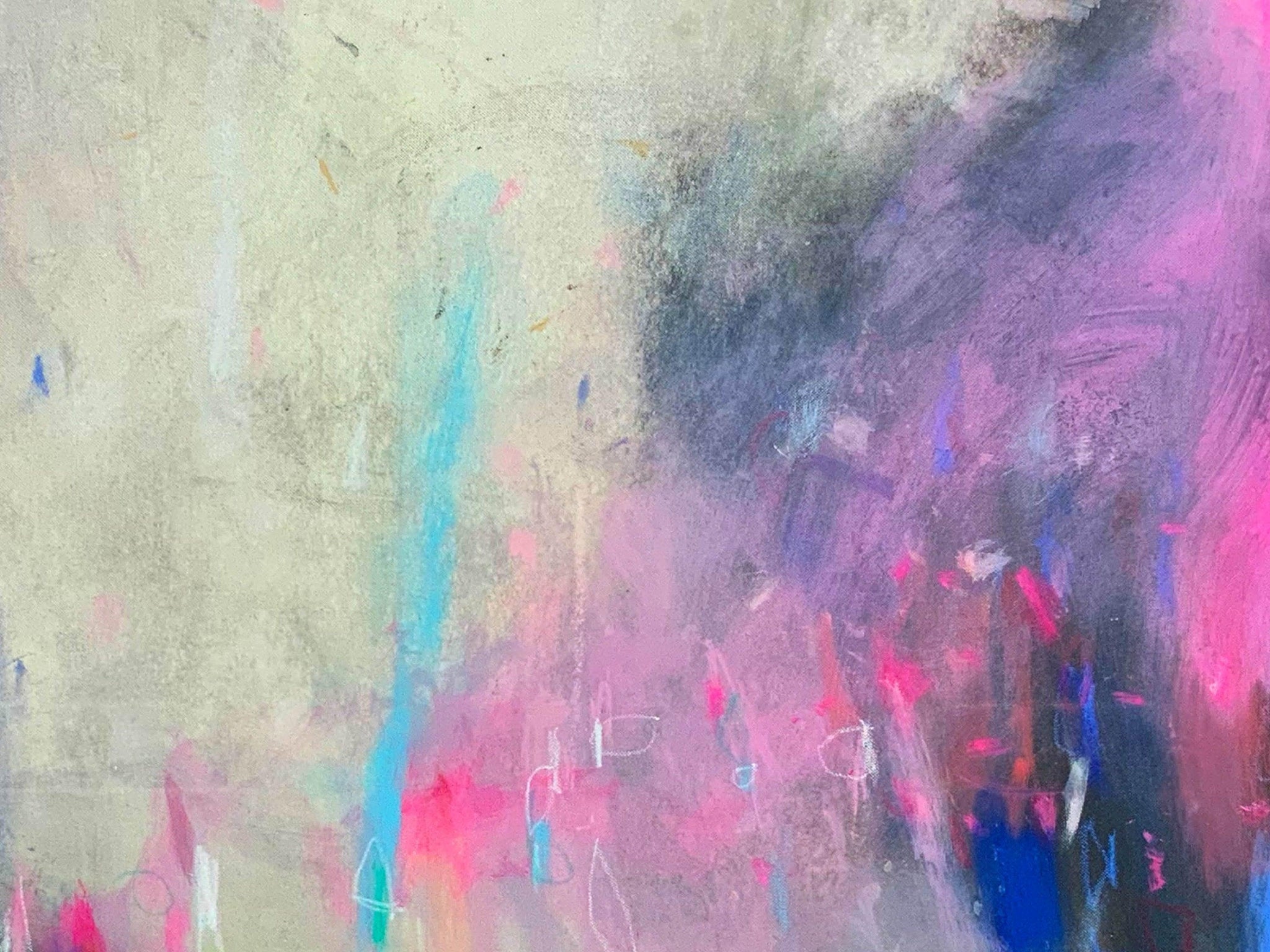 Extra large wall art, Teal wall art abstract painting, gallery wall, large wall art, wall art canvas, Teal abstract, Landscape painting - camilomattis.com