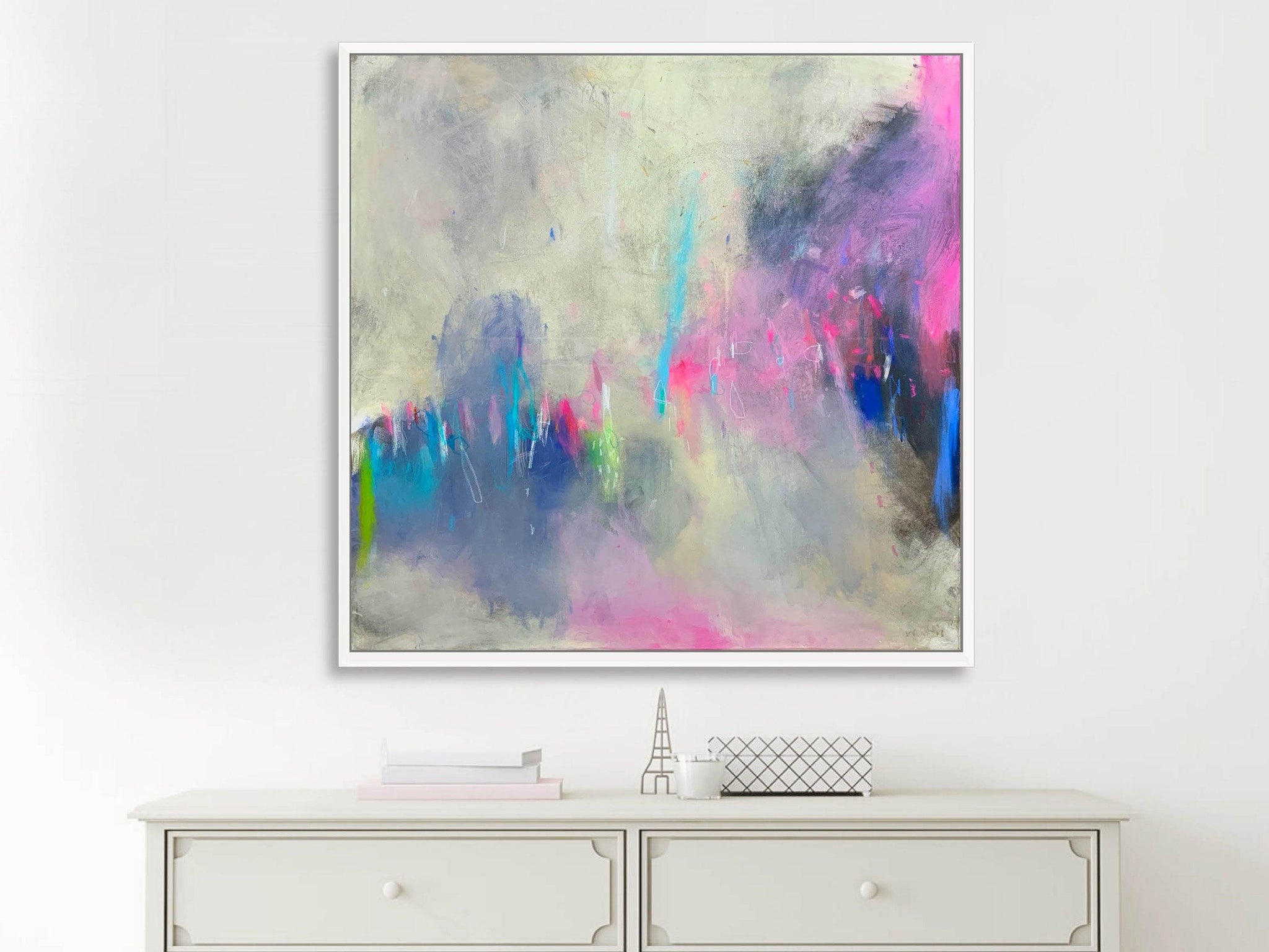 Extra large wall art, Teal wall art abstract painting, gallery wall, large wall art, wall art canvas, Teal abstract, Landscape painting - camilomattis.com