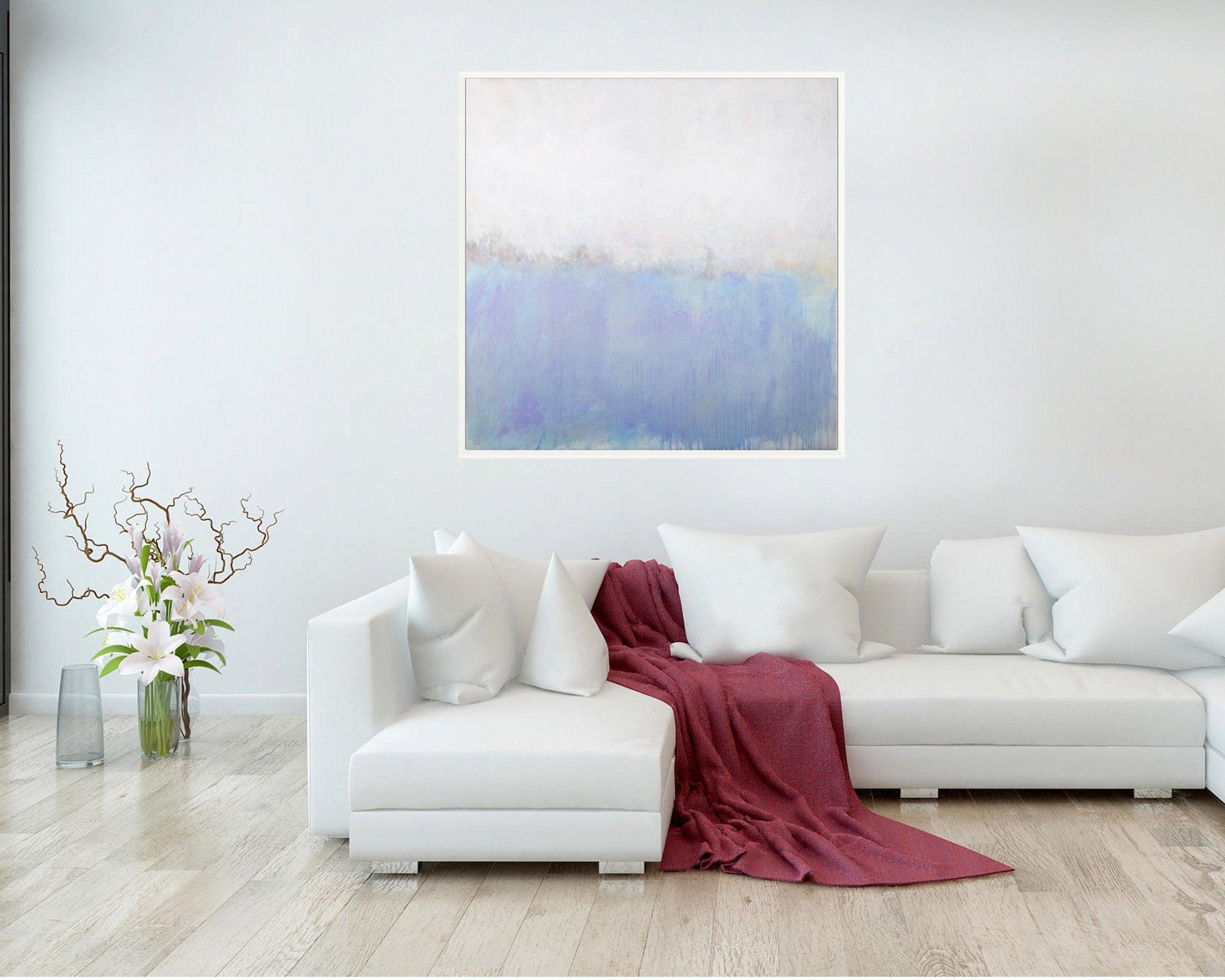 Abstract Seascape print on Canvas, print Art, Ocean wall print, Modern Art, Coastal Wall Art extra Large print - camilomattis.com