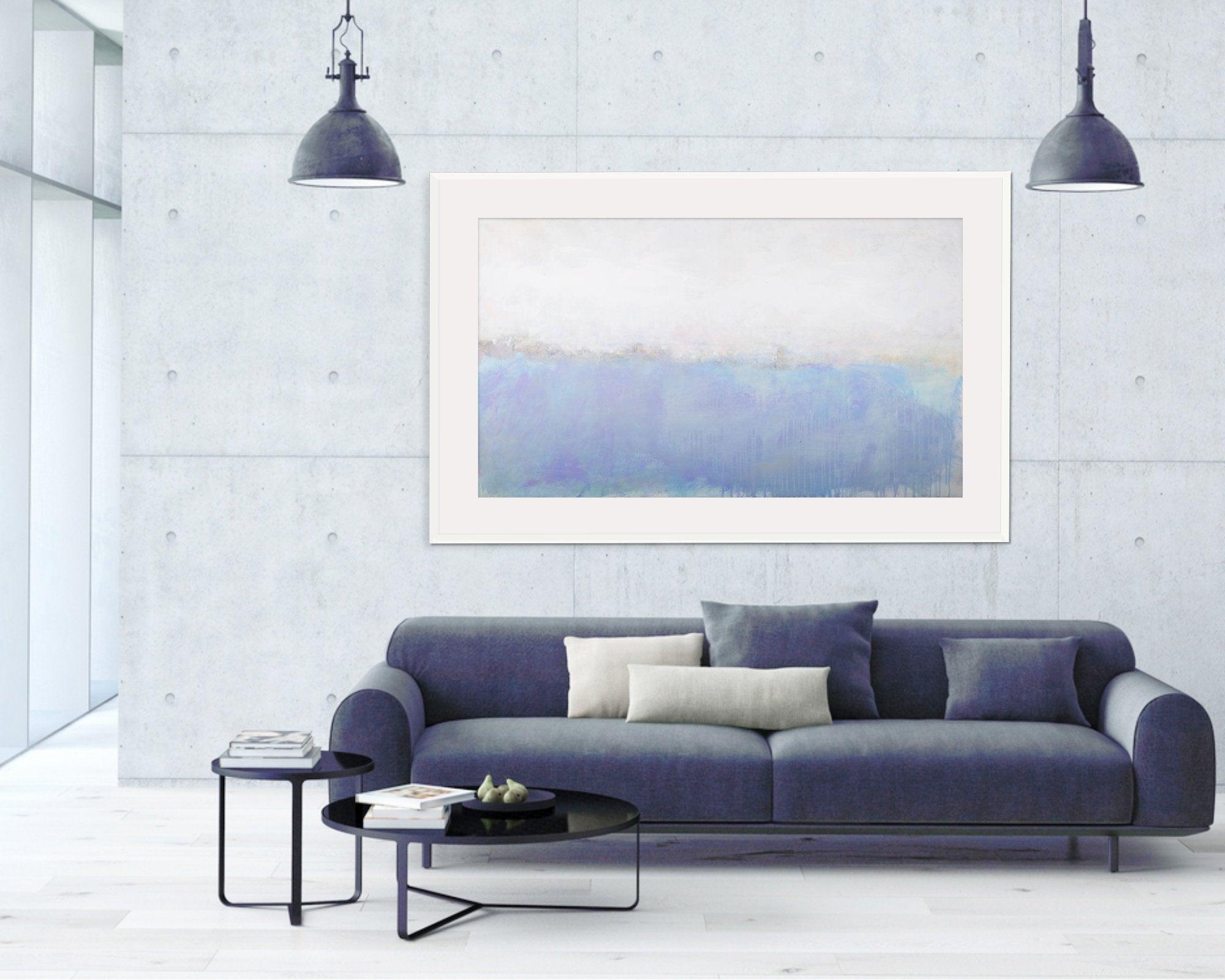 Abstract Seascape print on Canvas, print Art, Ocean wall print, Modern Art, Coastal Wall Art extra Large print - camilomattis.com