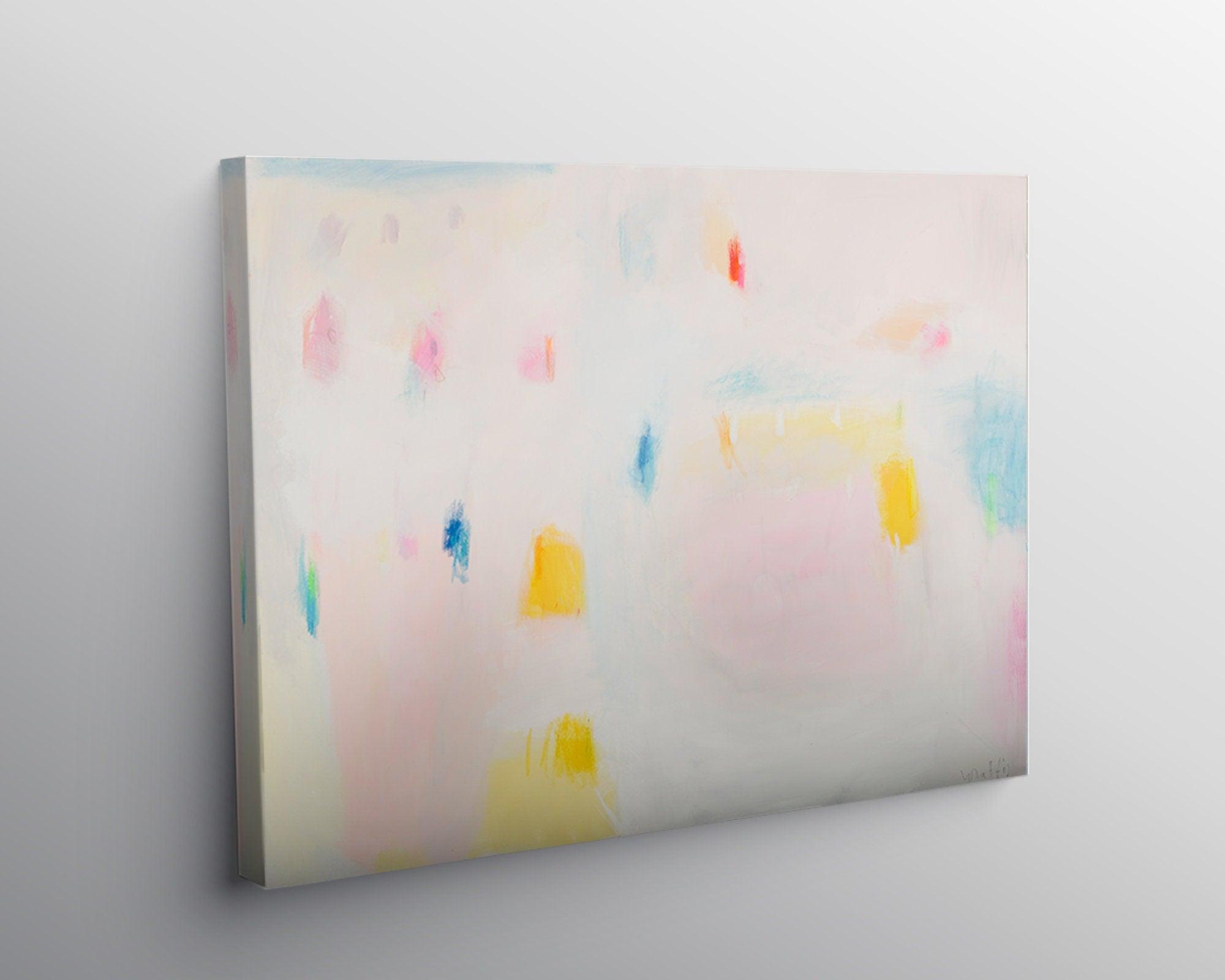 Original colorful canvas abstract painting, large wall art, extra large abstract canvas art by Camilo Mattis