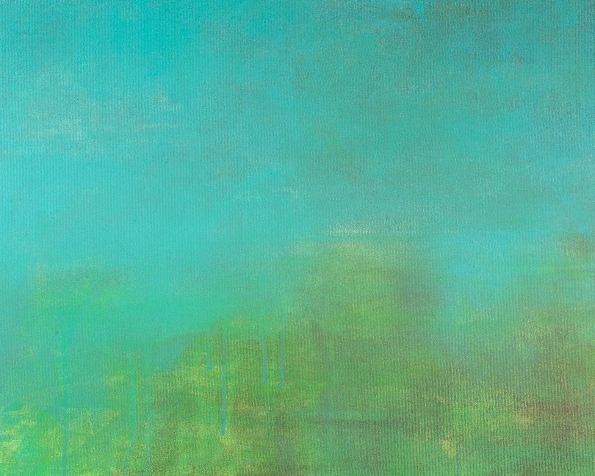 Aqua Teal Blue rothko inspired decor extra large wall art landscape print, fireplace decor nordic wall art print