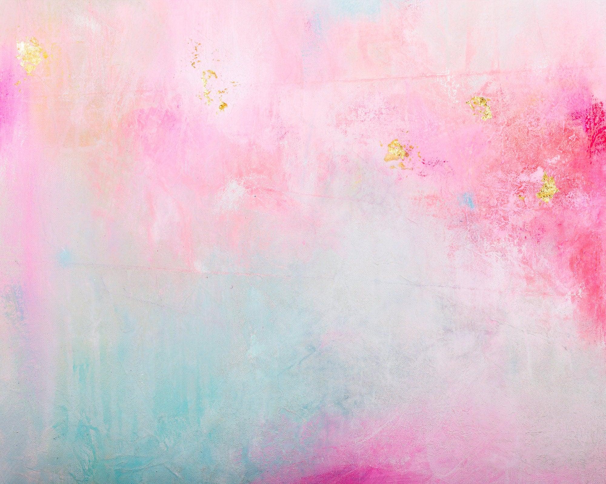 Light pink wall art colourful home decor print, blush pink extra large abstract wall art print