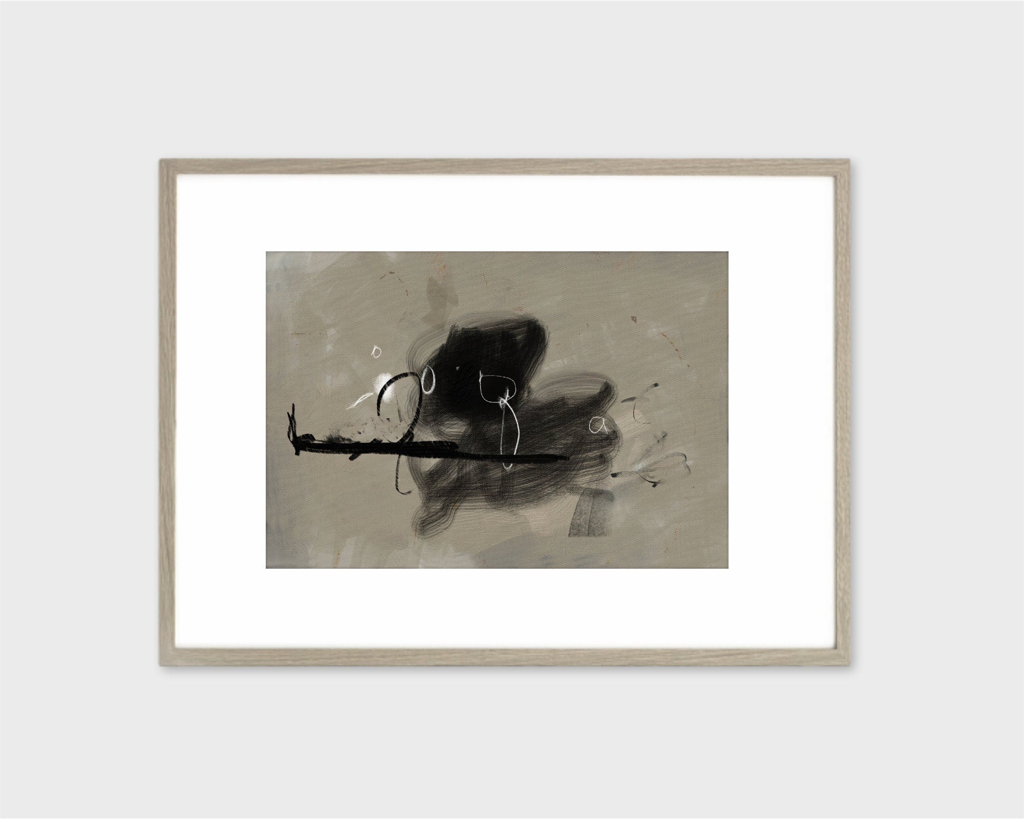 Black and white art, white tones, hand drawn art, Large minimalistic Abstract Painting, Printable Art, modern wallpaper, 40"x50"