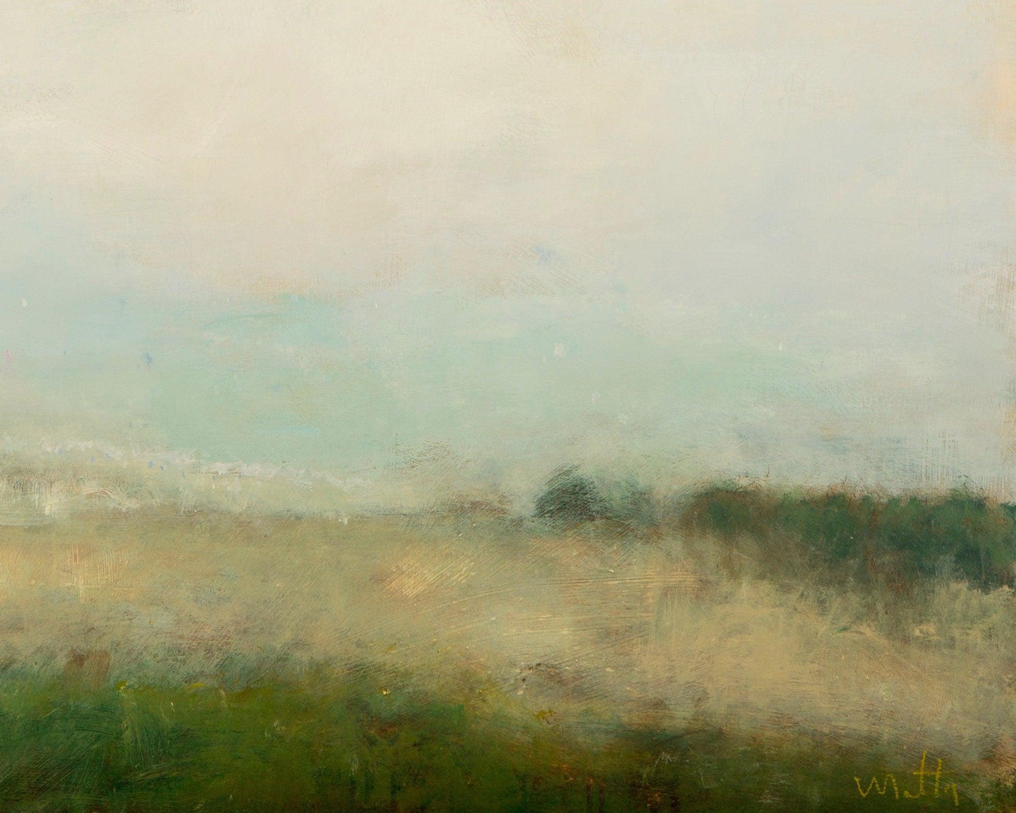 Original painting on canvas muted colors Country Landscape Scenery by Camilo Mattis - camilomattis.com