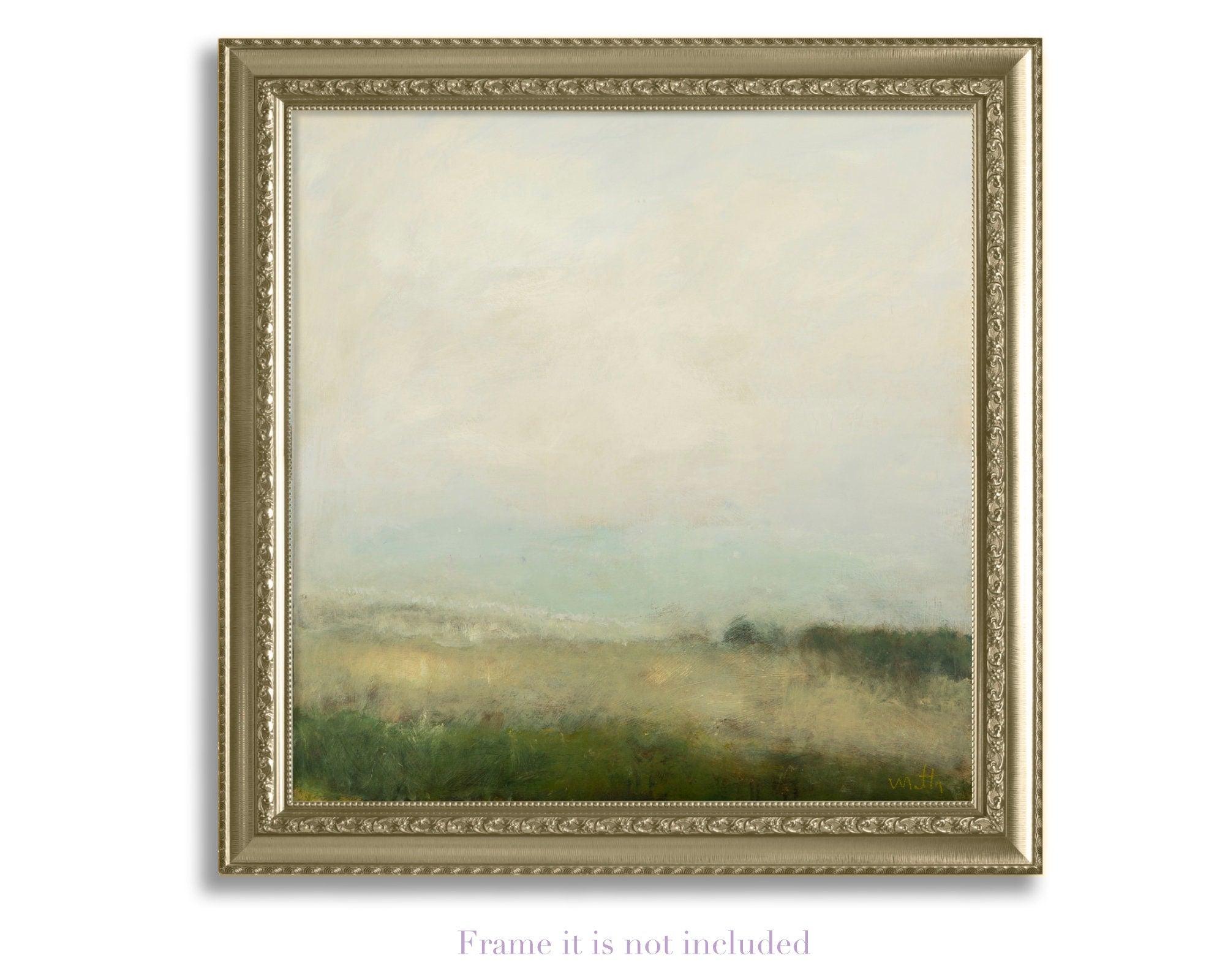 Original painting on canvas muted colors Country Landscape Scenery by Camilo Mattis - camilomattis.com
