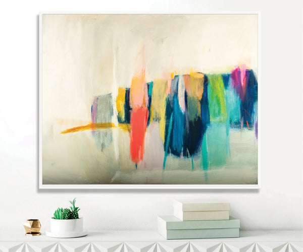 Colorful abstract painting, canvas painting, large wall art, abstract canvas art by Camilo Mattis