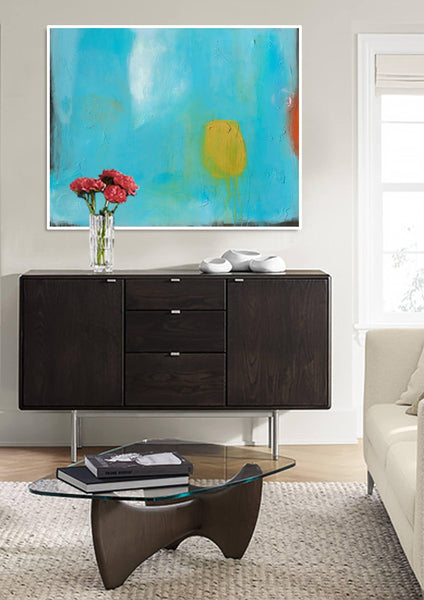 Large wall art, extra large print, Blue Acrylic canvas art Giclee of Original Wall Art, abstract wall art, large abstract art, CamiloMattis - camilomattis.com