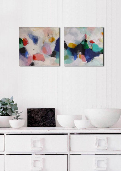 Abstract canvas art, wall art set, bedroom wall decor original paintings by Camilo Mattis - camilomattis.com