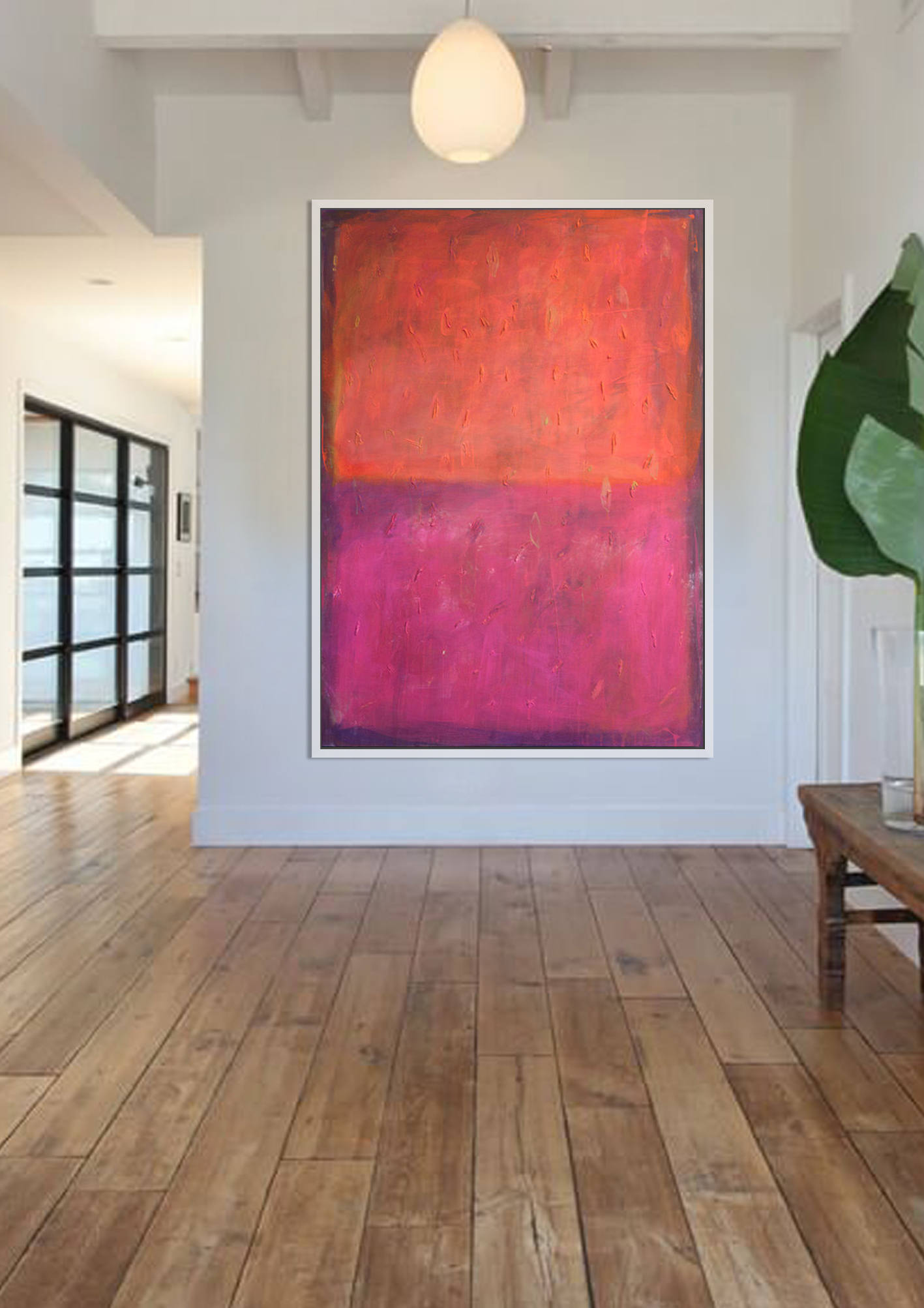 Orange Red Abstract Painting | Original Painting on Canvas Acrylic Oil Contemporary Extra Large Abstract Art | Wall Decor | Texture Painting - camilomattis.com