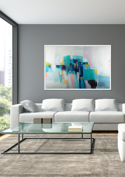 Abstract wall art, abstract painting, large Colorful art, acrylic painting, abstract art, canvas art, wall hanging by Camilo Mattis - camilomattis.com