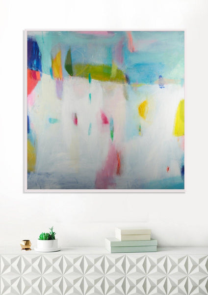 Abstract print, large modern wall art, abstract painting print, colorful decor, living room wall art, Camilo Mattis - camilomattis.com