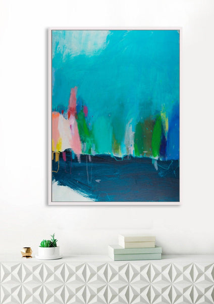 Soft pastel wall art, abstract painting giclee print, large fine art print, modern abstract art, acrylic art print, Camilo Mattis - camilomattis.com