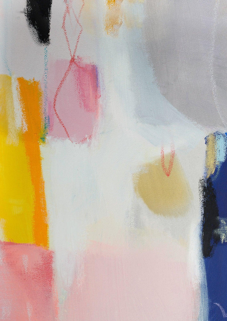 Abstract art print, modern landscape, Print on Canvas, colorful, Art