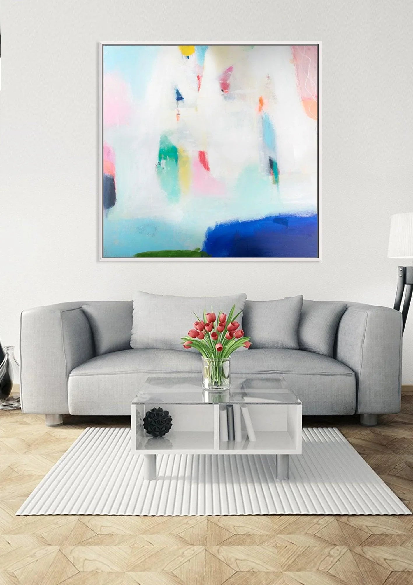 Abstract art print, Print on Canvas, modern landscape, Art Print for living Room, abstract Giclee print, abstract painting