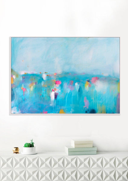 Extra large wall art coastal art gallery wall art print blue abstract nautical wall decor print by Camilo Mattis - camilomattis.com