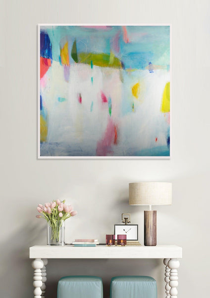 Abstract print, large modern wall art, abstract painting print, colorful decor, living room wall art, Camilo Mattis - camilomattis.com