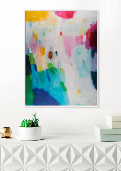 abstract colorful painting modern original abstract painting, living room painting, abstract modern wall art - camilomattis.com