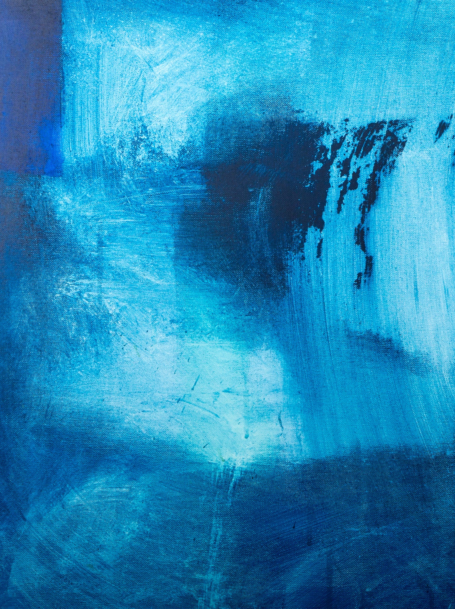 Navy Blue large wall art / Blue Modern Art / Contemporary Art / Large Blue Abstract Art / blue minimalist art - camilomattis.com