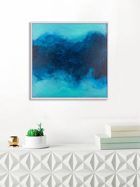 Blue ocean wall art decor, Canvas art abstract painting, Canvas painting, Colorful Abstract Art Acrylic painting by Camilo Mattis - camilomattis.com