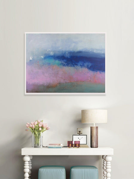 Coastal wall art gallery wall art ocean, abstract painting, blue wall art, Seascape canvas, blue modern abstract - camilomattis.com