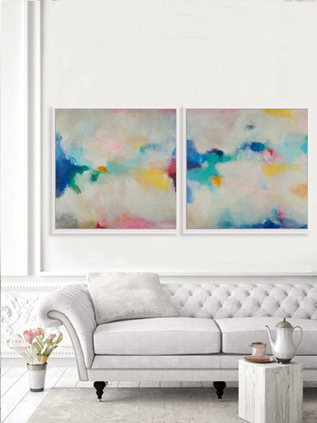 Wall art set original acrylic Abstract painting Original art, canvas art, Canvas painting, Colorful Abstract Art - camilomattis.com