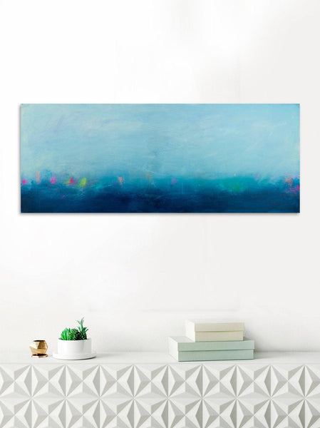 Coastal wall decor abstract painting beach wall decor ocean painting ocean decor nautical wall art by Camilo Mattis - camilomattis.com