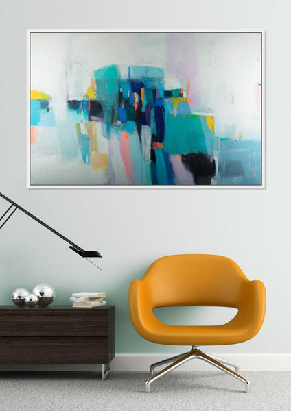 Abstract wall art, abstract painting, large Colorful art, acrylic painting, abstract art, canvas art, wall hanging by Camilo Mattis - camilomattis.com