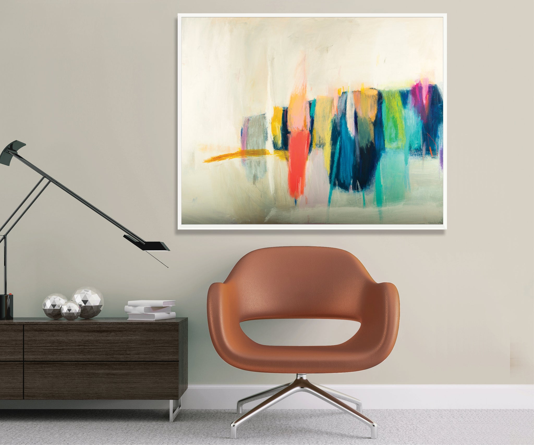 Colorful abstract painting, canvas painting, large wall art, abstract canvas art by Camilo Mattis - camilomattis.com