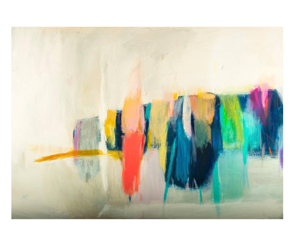 Colorful abstract painting, canvas painting, large wall art, abstract canvas art by Camilo Mattis - camilomattis.com